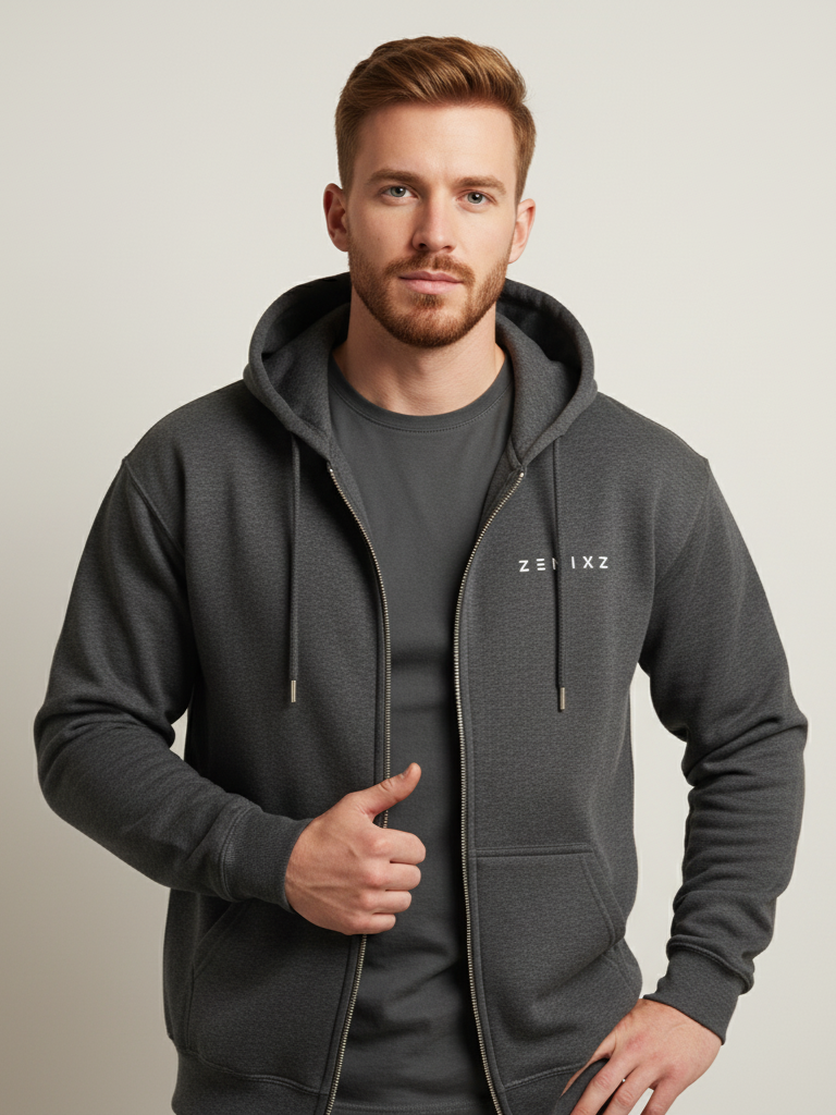 ZENIXZ Signature Zip hoodie
